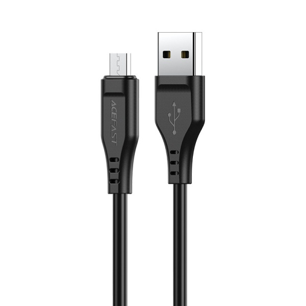 Cablu USB Acefast - Micro USB 1,2 M, 2,4 A Negru (C3-09 Negru)  C3-09-A-M BLACK